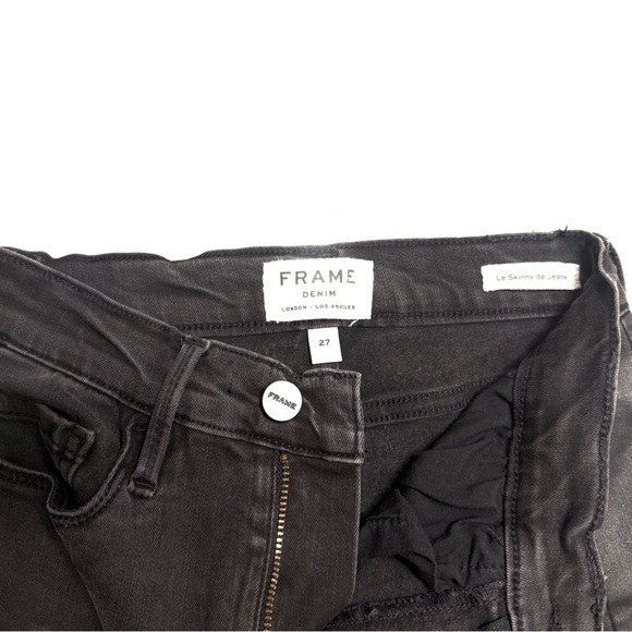 Frame denim Le Skinny De Jenne Black Jeans - Picture 6 of 9